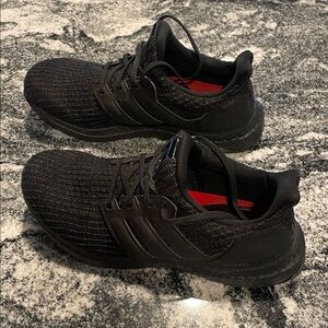 Adidas Ultraboost Size 7 Black Knit Sneakers